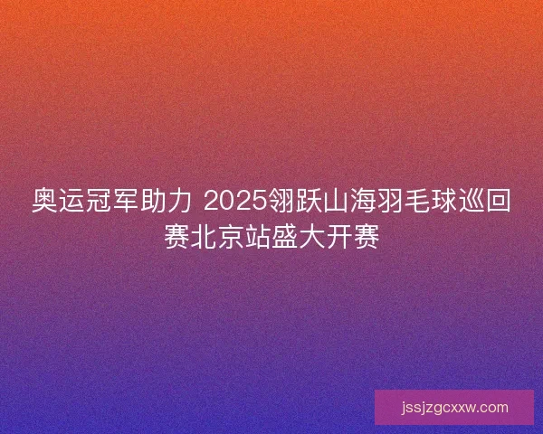 奥运冠军助力 2025翎跃山海羽毛球巡回赛北京站盛大开赛